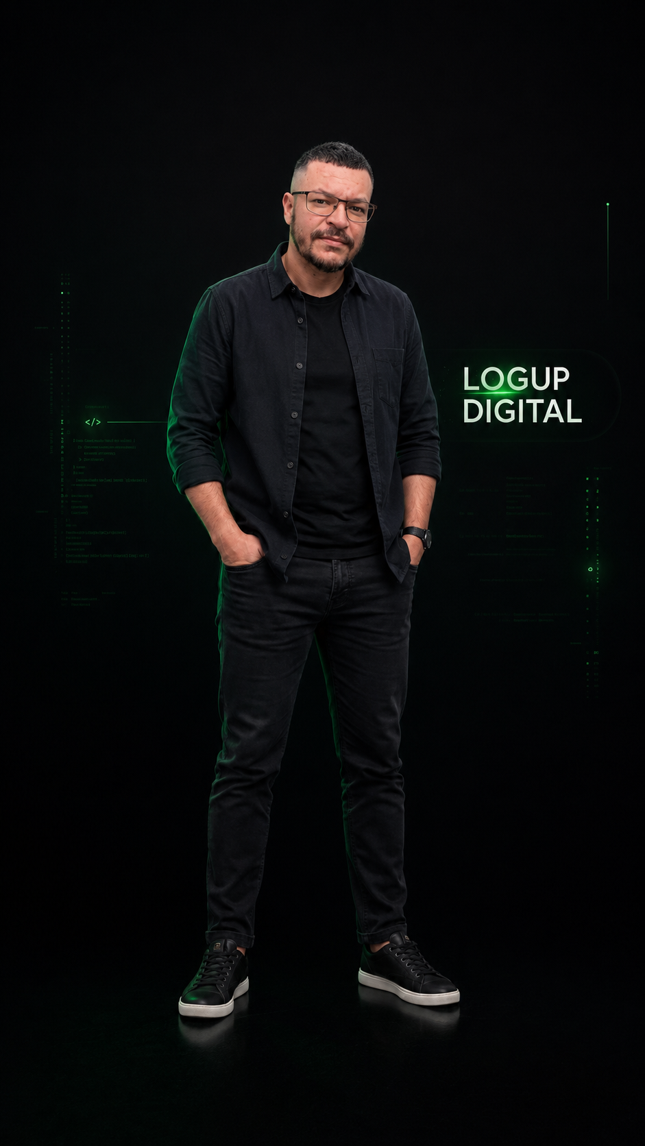 Filipe, desenvolvedor full-stack e fundador da Logup Digital